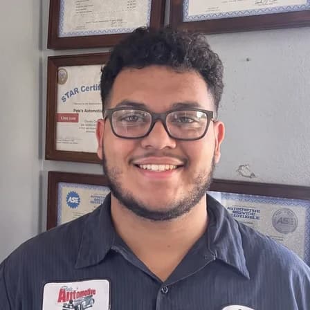 Chuy, technician at Pete's Automotive Service in Thousand Palms, CA